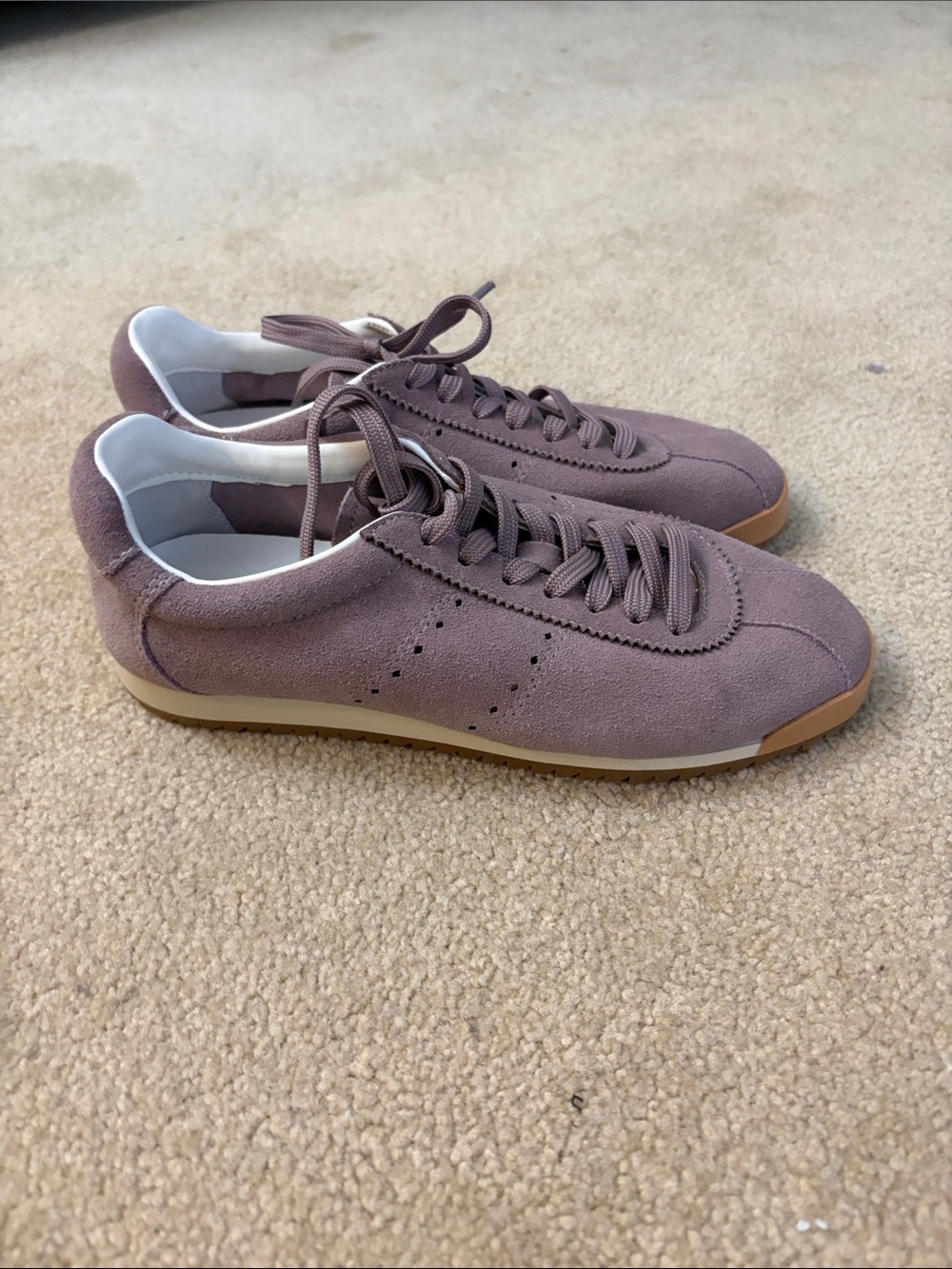 Steve Madden Women's Suede Sneakers in Dusty Mauve